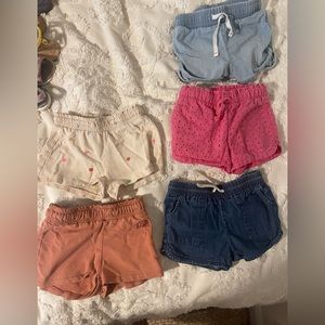 2 T toddler girls shorts! Selling 5 of them together!